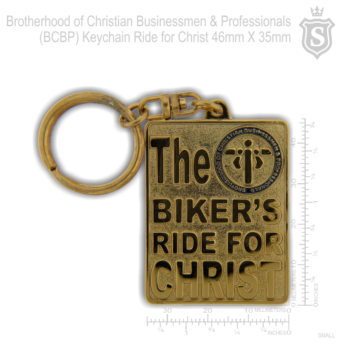 Brotherhood of Christian Businessmen and Professional (BCBP) Bikers Keychain - Ride for Christ