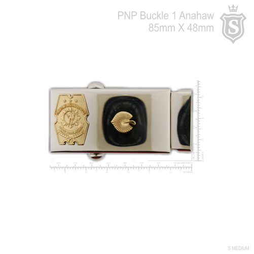 Philippine National Police (PNP) PCO Buckle with 1 Anahaw (PLT) - PNP