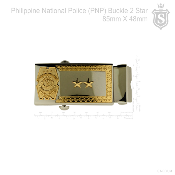 Philippine National Police (PNP) PCO Buckle with 2 Star (PMGEN) - PNP