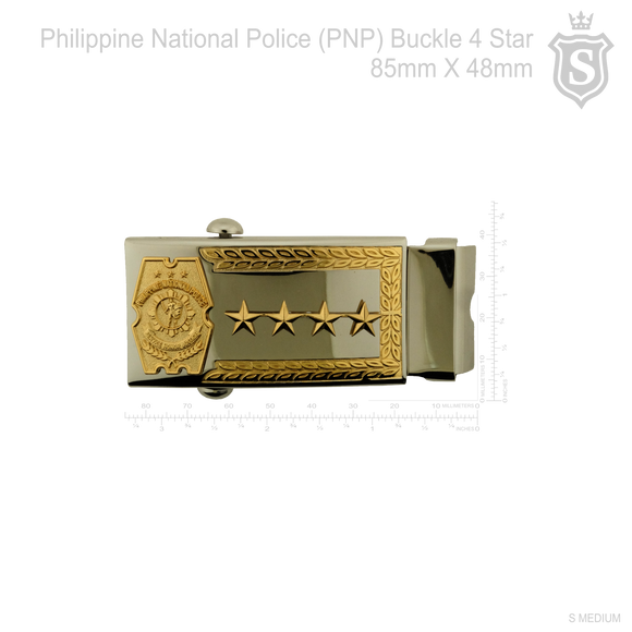 Philippine National Police (PNP) PCO Buckle with 4 Star (PGEN) - PNP