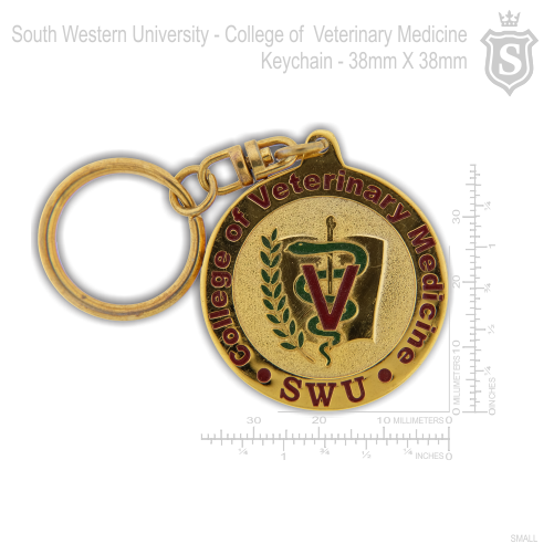South Western University (SWU) College of Veterinary Medicine Keychain 38mm