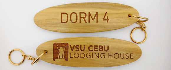 Visayas State University Wood Keychain