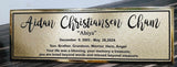Memorial Brass Plate with Stand