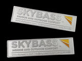 Skybass Rectangular Brand Plate