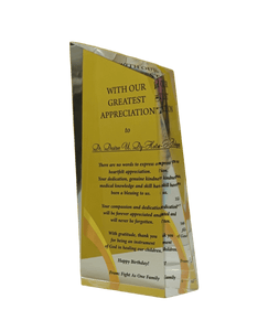 Appreciation Plaque