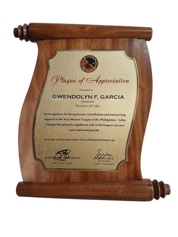 Vice Mayors' League of the Philippines Plaque 2024 - Cebu Chapter