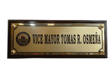 Door Wood Signage - Vice Mayor Tomas R. Osmeña