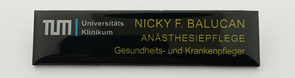 TUM Klinikum Nameplate