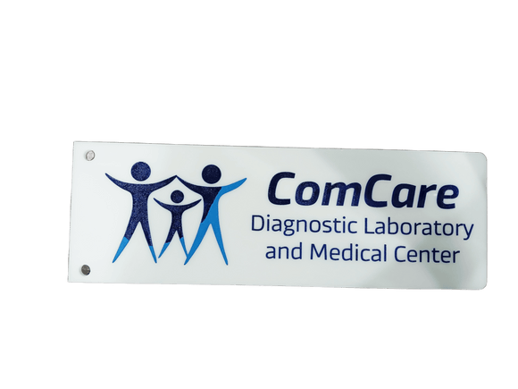 ComCare Diagnostic Laboratory and Medical Center Acrylic for Hallway  Signage