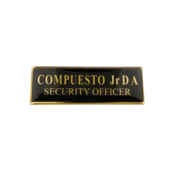 Security Officer Nameplate