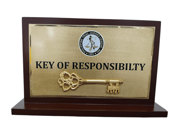 Philippine Trial Judges League, Inc. Wood Plaque