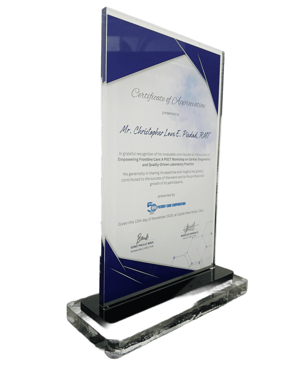 Patient Care Corporation Plaque 2025