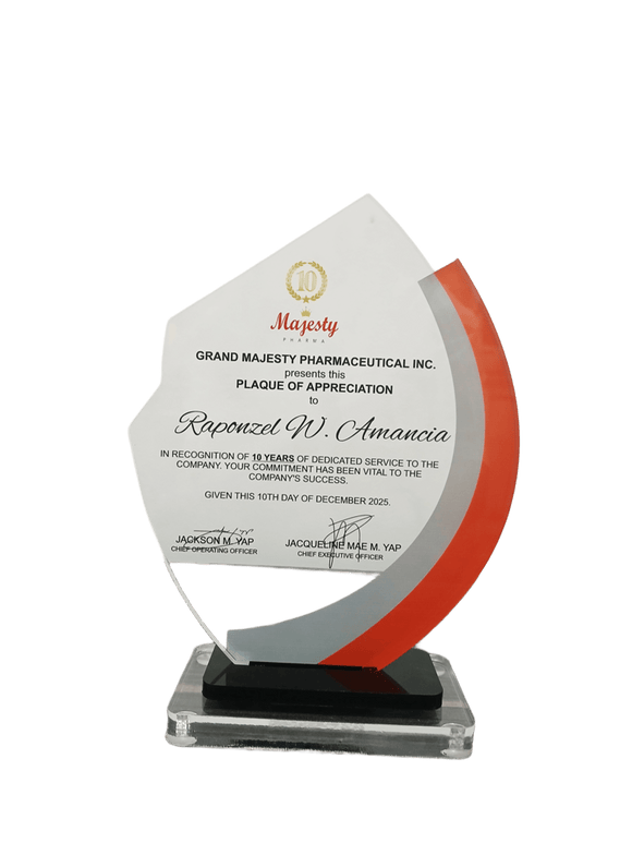 Majesty Pharma Plaque 2025