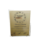 Cebu APC Finance Corp. Clock Plaque -  Award of Loyalty
