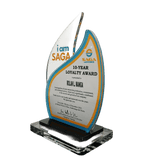 Saga Plaque - 20 Year Loyalty Award