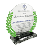 Cebu Institute of Medicine Plaque - Award of Recognition