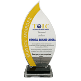 Toto Enterprises Service Award Plaque