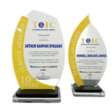 Toto Enterprises Service Award Plaque