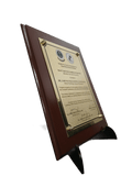 Perpetual Succour Hospital Wooden Plaque