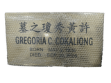 Cokaliong Tomb Brass Marker
