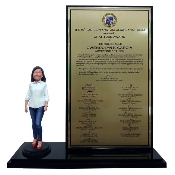 With Figurine – Gratitude Award (Governor Gwendolyn F. Garcia)