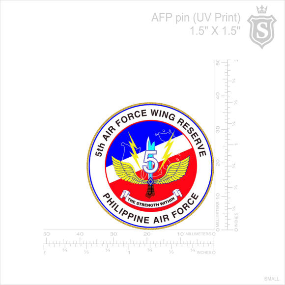 Philippine Air Force (PAF) - 5th Air Force Wing Reserve Pin 2025