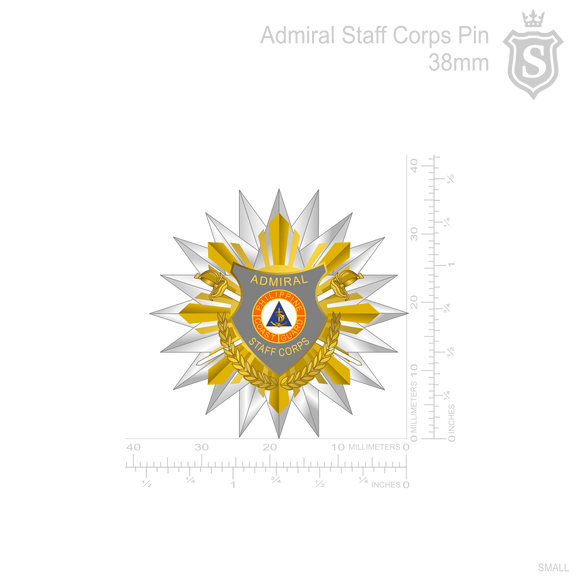 Admiral Staff Corps Pin