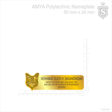 Amya Polytechnic College, Inc. Nameplate - Bachelor Of Science In Pharmacy Intern