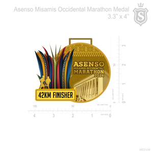Asenso Misamis Occidental Marathon Medal 2024