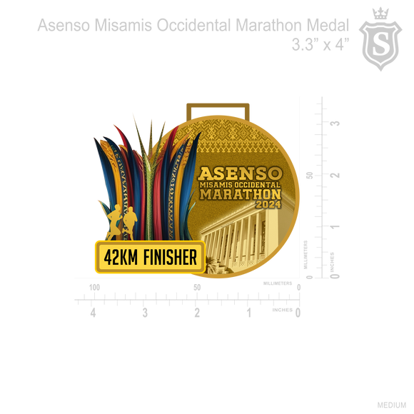 Asenso Misamis Occidental Marathon Medal 2024