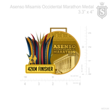 Asenso Misamis Occidental Marathon Medal 2024