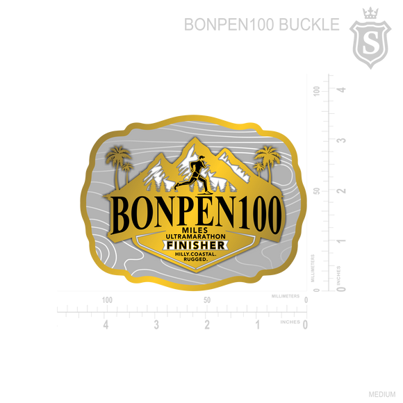 Bonpen 100 Miles Ultramarathon Buckle