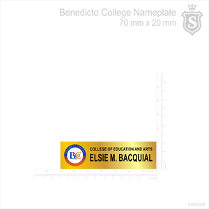 Benedicto College - College of Education and Arts Nameplate