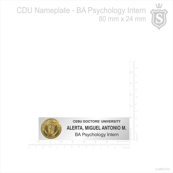 CDU Nameplate - BA Psychology Intern