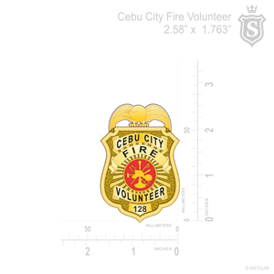 Cebu City Fire Volunteer Badge- BFP