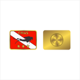 Scuba Diver Flag Pin