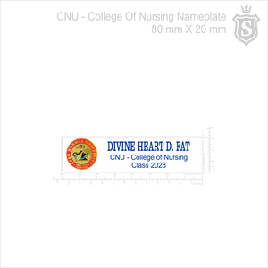 Cebu Normal University (CNU) Nameplate - College of Nursing