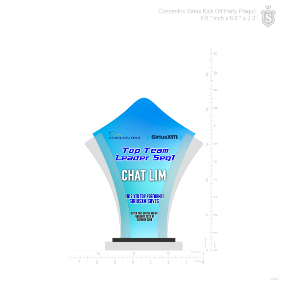 Concentrix Sirius Kick Off Party Plaque 2021