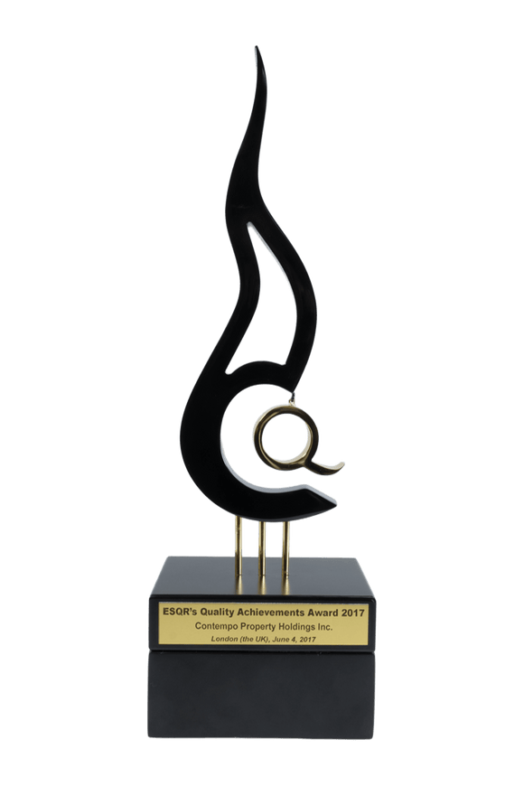 Contempo Property Holdings Inc. Plaque - ESQR's Quality Achievements Award 2017