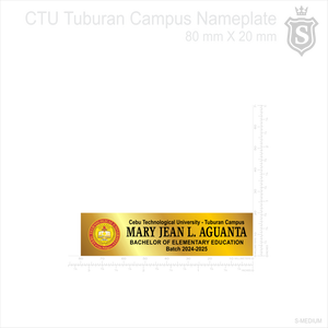 Cebu Technological University (CTU) - Tuburan Campus Nameplate - BEED