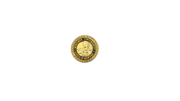 Misamis University School of Midwifery Pin Gold