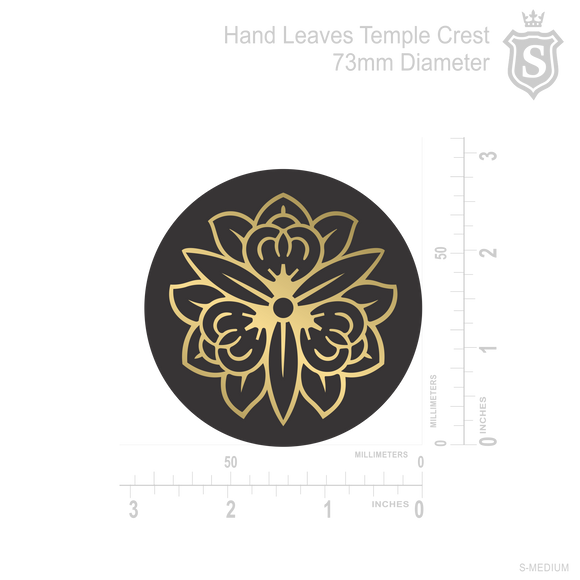 Hand Leaves Temple Crest
