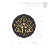 Hand Leaves Temple Crest