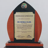 Fairchild Cooperative Plaque - Certificate of Appreciation