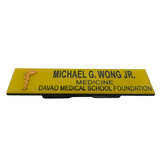 Davao Medical School Foundation Nameplate - Yellow Background