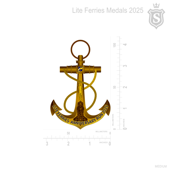 Lite Ferries Anniversary Run Medal 2025