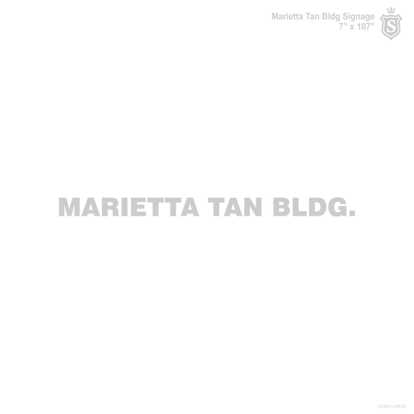 Marietta Tan Overhead Signage