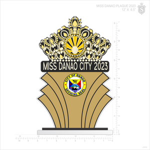 MISS DANAO CITY 2023 PLAQUE