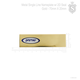 Premier Brass Nameplate