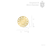 Hand Leaves Ornament B